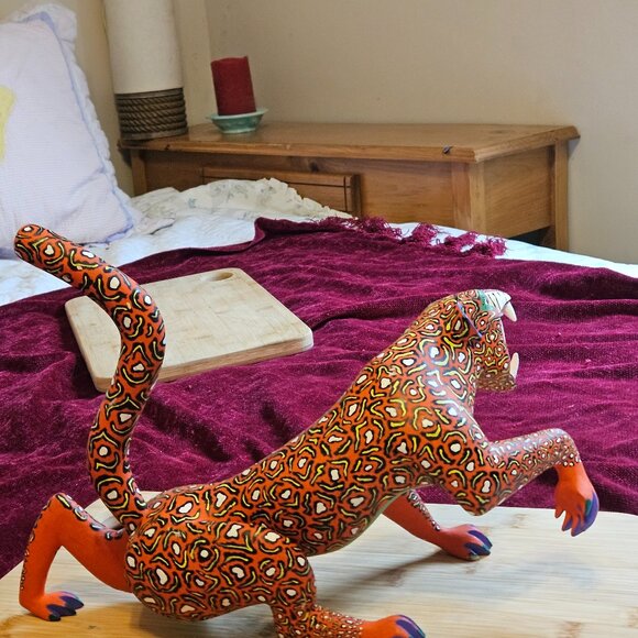 VINTAGE 1970 OAXACAN WOOD CARVED ANIMAL - Picture 5 of 6